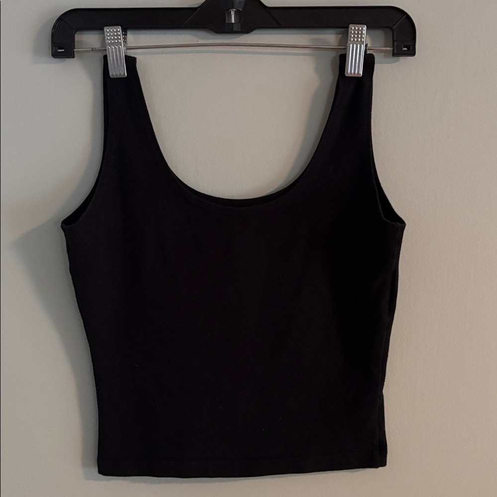 Black Sleeveless Crop Cropped Top Tank Top Cropped Women’s Fits a Size S / M